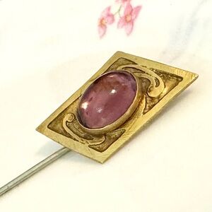 Victorian c.1890 Brass Stick Pin